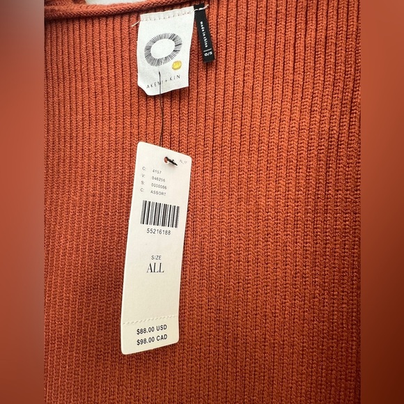 Anthropologie Akemi + Kin Long Open Knit Cardigan Hooded Sweater - Picture 5 of 7